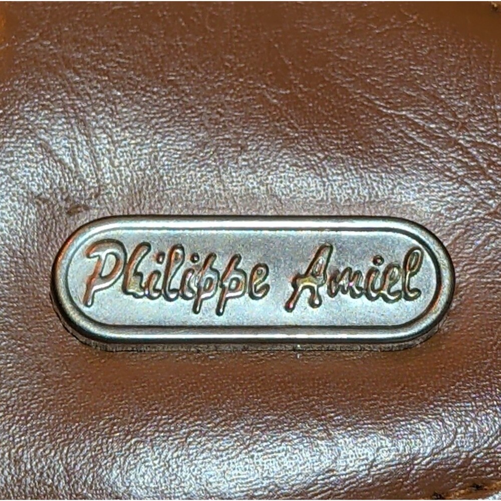 Vintage Philippe Amiel 6 Ring Planner Map Print Zipper Wallet Phone Pouch Y2K - Picture 2 of 16